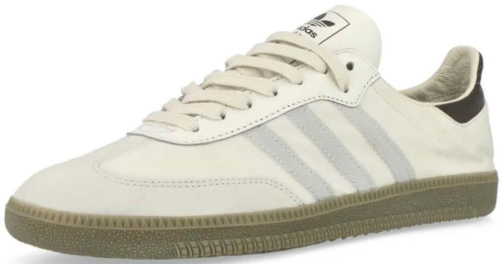 Adidas Samba Decon Sneakers 3 Stripe Core White Charcoal Putty Beige 5 NWT